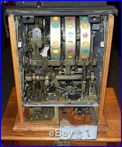 Original Antique Mills Wild Cherry Nickel Slot Machine, Working WithKeys