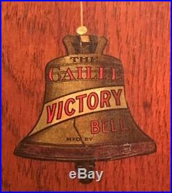 Original Caille Cast-Iron Center-Pull Victory Bell Slot Machine withVender c1920