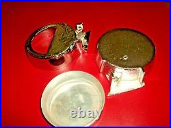 Original Jennings Slotmachine Floor Stand Ash Tray/Drink Holders withInsert Chrome