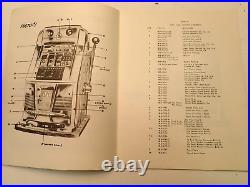 Original Mills Bell Slot Machine Parts & Service Manual