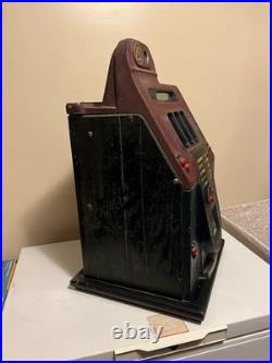Original Mills Black Cherry 5 Cent Antique Slot Machine 1940's Collectible Works