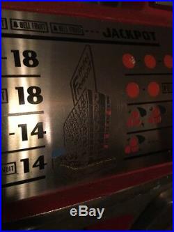 Original Mills Slot Machine 10 Cent Unrestored Hotel Fremont Casino Working&key