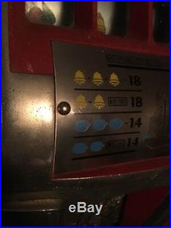 Original Mills Slot Machine 10 Cent Unrestored Hotel Fremont Casino Working&key