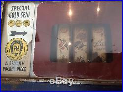 Original Vintage NON-Working Watling Gold Seal Award Slot Machine