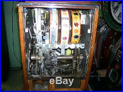 PENNY Mills HORSEHEAD B-O-N-U-S Slot Machine 1c ORIGINAL lock door cash box