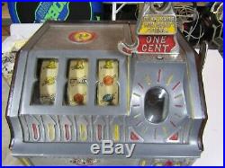 Pace 1 Cent Slot Machine, 1920's Thirty's Original Paint