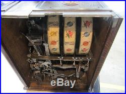 Pace 1 Cent Slot Machine, 1920's Thirty's Original Paint