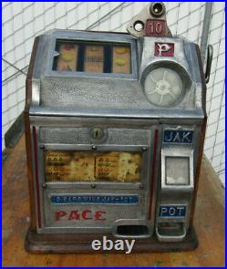 Pace 10 Cent Slot Machine 1930s. As-is. For Parts or Restoration