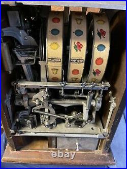 Pace 10c Vintage Mechanical Antique Slot Machine Art Deco Original 3 Reel Casino