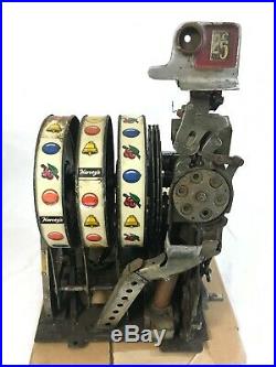 Pace 25 Cent Antique Mechanical Slot Machine Mechanism Mech