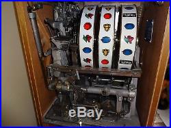 Pace Harrahs Antique Slot Machine & Stand