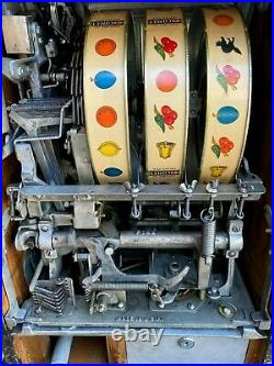 Pace Kitty 5 cent Slot Machine in Unrestored Amazing Original Condition