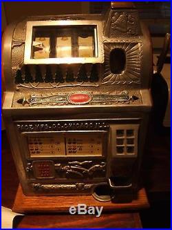 Pace slot machine 5 cent Fancy front 1900S nice original coin op