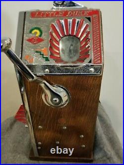 RARE Antique JENNINGS LITTLE DUKE Penny 1C Slot Machine