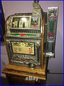 RARE Antique Mills COK Slot Machine withoriginal Stick Gum Side Vendor