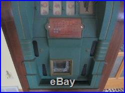 RARE Antique Mills Extraordinary Page Boy $. 25 Console Slot Machine, Original