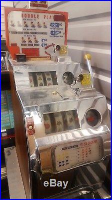 RARE Antique Pace Double Play 25c Slot Machine from Harrah's Club