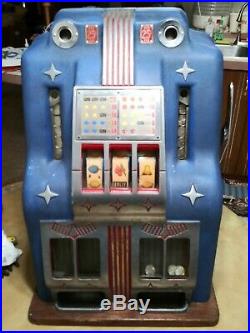 RARE Bally DOUBLE BELL 25/25 Mechanical Slot Machine circa 1930's