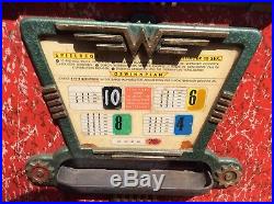 RARE Vtg 40s-50s Rotina Wooden Gambling Pull Handle Slot Machine GERMAN MADE
