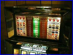 RARE Vtg BALLY 909 Electro Mechanical ONE CENT Penny SLOT MACHINE with Stand READ