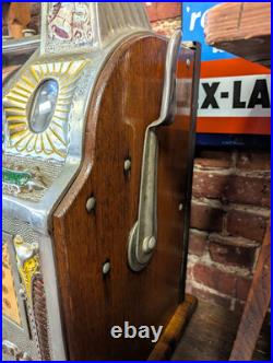 Rare 1925 Mills Operator Bell Owl Front Wild Release 5 Cent Slot Machine Works