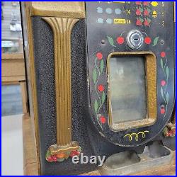 Rare 1940s Mills Bell-O-Matic 25 Cent Golden Falls Bell Fruit Slot Machine