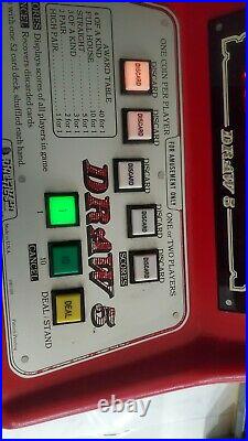 Rare 1981 DRAW 5 coin op video poker bar top casino machine by Computer Kinetics