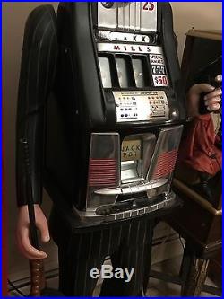 Rare 25 Cent Mills Hi-Top Al Capone Life Size Figure Slot Machine POLK STYLE