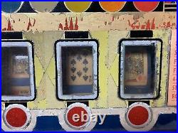 Rare Antique Ballys High Hand Poker Slot Machine Electronic Coin Operated As Is