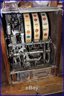 Rare Antique Pace 5 Cent Royal Comet Club Bell Console Slot Machine