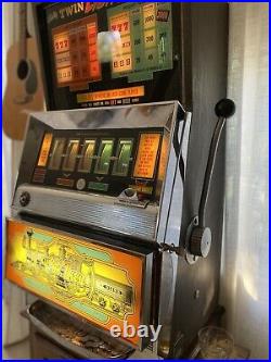 Rare Bally 949 EM Nickel Slot Machine! Two Machines In One