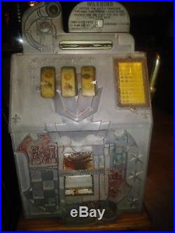 Rare Castle Front Mills Future Play Addendum Antique Slot Machine