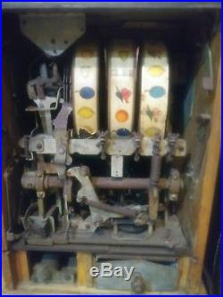 Rare Castle Front Mills Future Play Addendum Antique Slot Machine