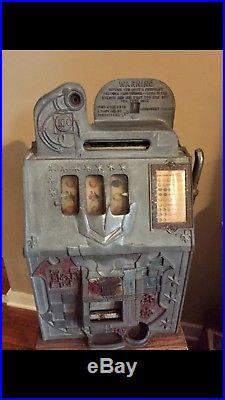 Rare Castle Front Mills Future Play Addendum Antique Slot Machine