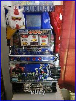 Rare Gundam Pachinko Slot Machine 1 One Year War Bandai Japanese Skill Stop