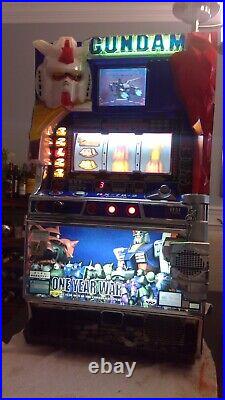 Rare Gundam Pachinko Slot Machine One Year War Bandai Japanese Skill Stop