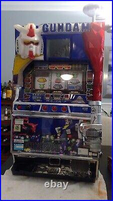 Rare Gundam Pachinko Slot Machine One Year War Bandai Japanese Skill Stop