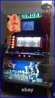 Rare Gundam Pachinko Slot Machine One Year War Bandai Japanese Skill Stop