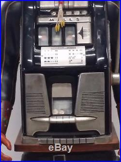 Rare Life-size 25 Cent Mills/Harris Mexican Bandito Slot Machine