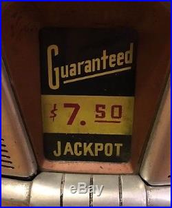 Rare Original 1940s 5 Cent Mills Hightop Special Award Slot Machine Working Rare