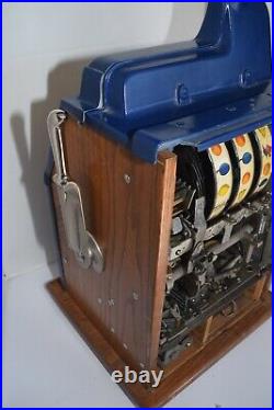 Rare Vintage 1938 Mills Bursting Cherry Dime Slot Machine Works Perfectly