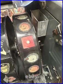 Rare Vintage Mill's Lucky Dice 5 cent Slot Machine withkey From Silver Slipper