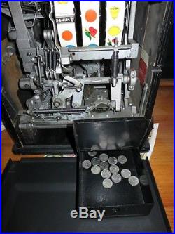 Rare Watling Antique 25 cents Rol-A-Top Slot Machine