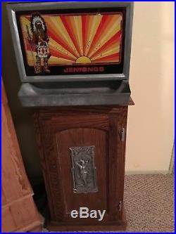 Refurbished Antique Jennings 5 Cent Slot Machine