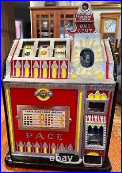 Restored Antique Penny Pace Bantam Slot Machine