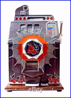 Restored Mills 25cent Bursting Cherries Slot Machine