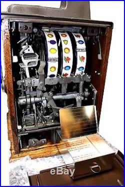 Restored Mills 25cent Bursting Cherries Slot Machine