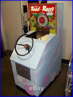 Restored and Working 1962 Williams Road Racer Coin-Op Penny Arcade Driving Game