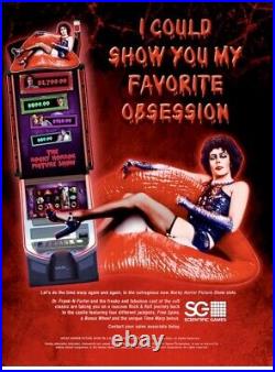 Rocky horror picture show slot machine Plexiglass Tim Curry drag queen