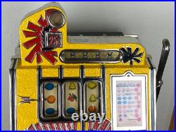 Royal Bell Mills War Eagle Slot Machine, Excellent Condition